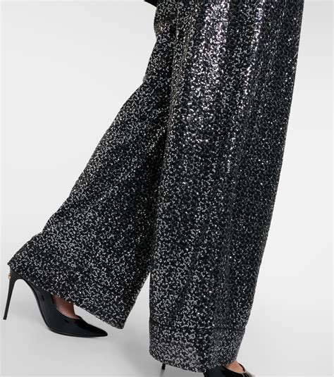 dolce gabbana cotton pants|dolce and gabbana sequin pants.